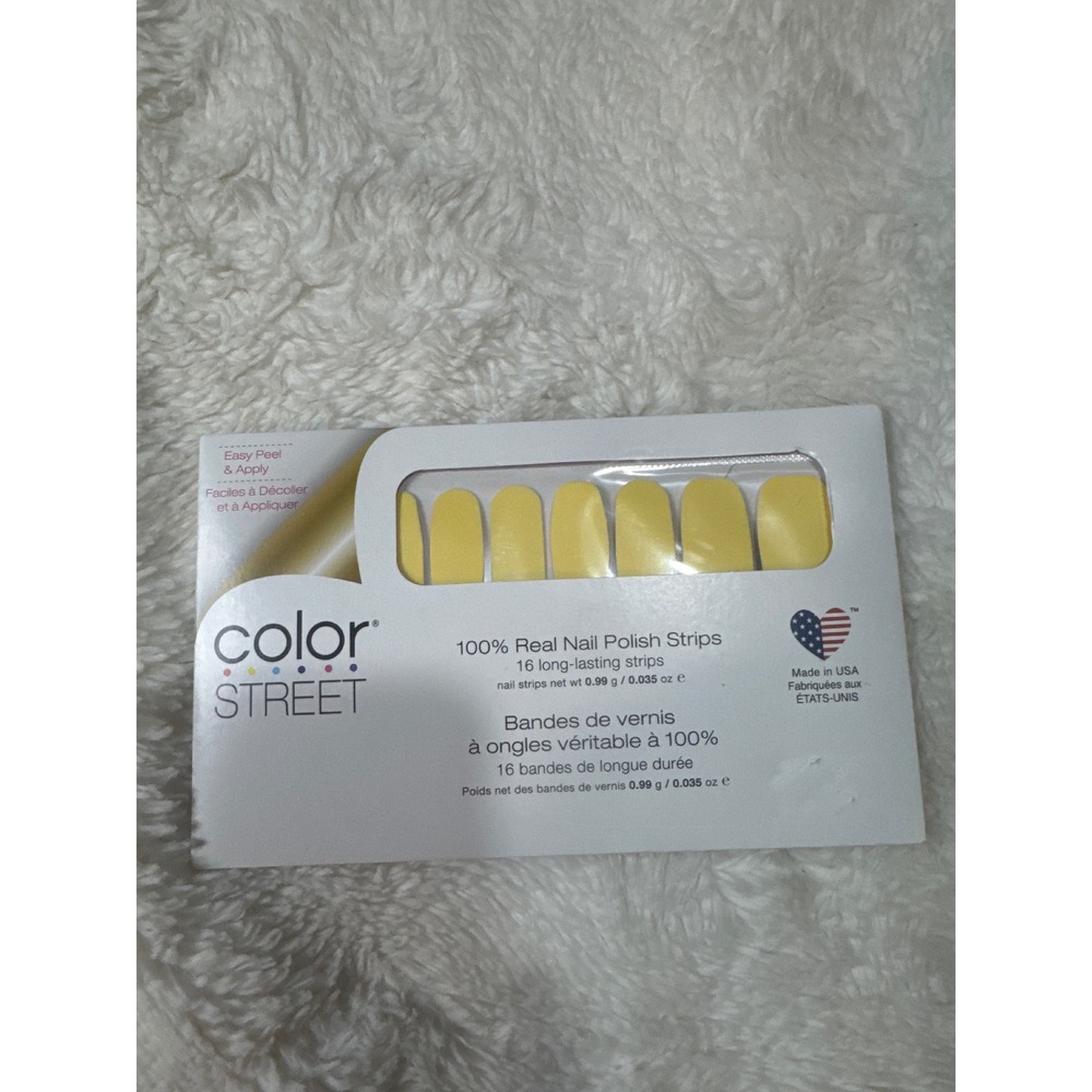 Color Street Nail Polish Strips Womens OS Yellow New Belgian Buttercup FMC247